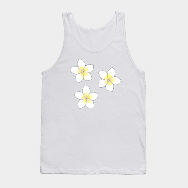 PLUMERIA Tank Top by basiastachurska